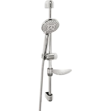 Novaservis Sets de douche - Colonne de douche avec porte-savon, 3 types de jets, chrome KIT04,0