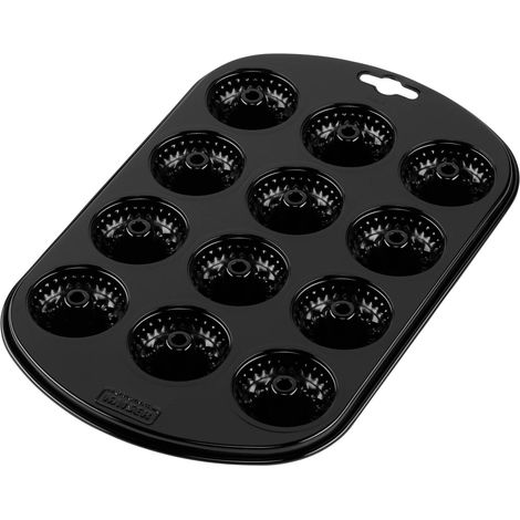 Molde para muffins Kaiser Creación negro 29 cm 12 tazas