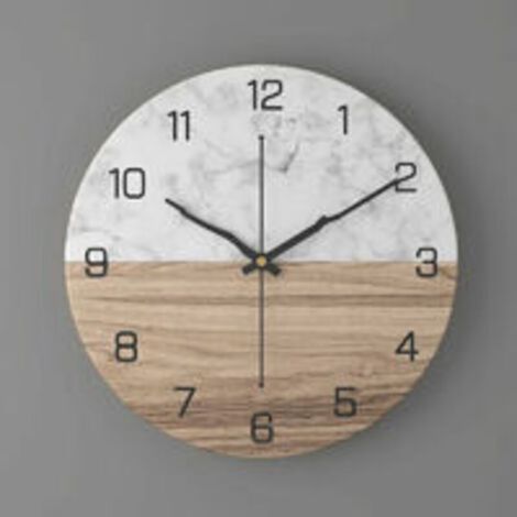 30 cm große Metallwanduhr, modernes Design, geräuschlos und dekorativ, Retro-Stil für Zuhause (1/5)
