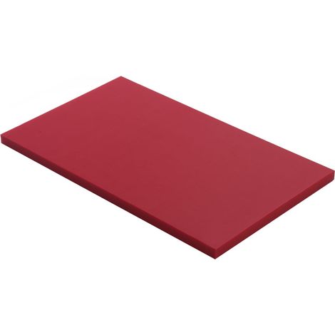 Planche à découper PEHD 500 Rouge 50x30x2 cm - Matériel CHR Pro