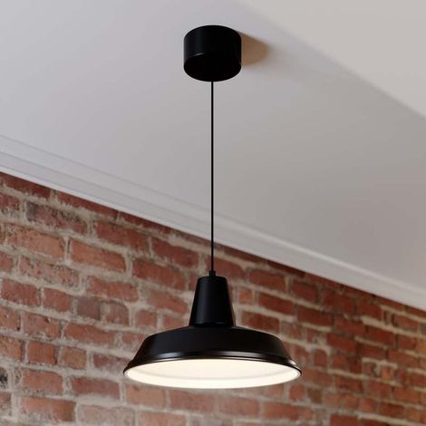 [GEBRAUCHT] B-Ware Hängeleuchte Class LED Pendelleuchte dimmbar Lampe schwarz 36cm Ø, 100cm max. (1/2)