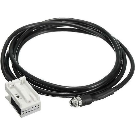 Adaptateur d'entrée audio auxiliaire femelle 3,5 mm 12 broches pour voiture -- (1/5)