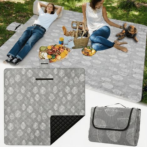 Couverture de pique-nique avec poignée, tapis de camping pliable et portable, tapis imperméable, tapis de tente, tapis de sol (1/5)