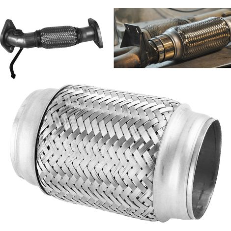 36 Zoll Edelstahl-Geflechtauspuffrohr, 76 mm150 mm (Lieferung in einem Karton) (1/5)
