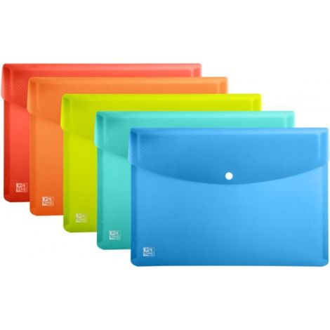 Oxford URBAN Folder Oxford URBAN Folder Envelopefolder mitClip, A4,Rigid translucent plastic, Package of 5 pcs.