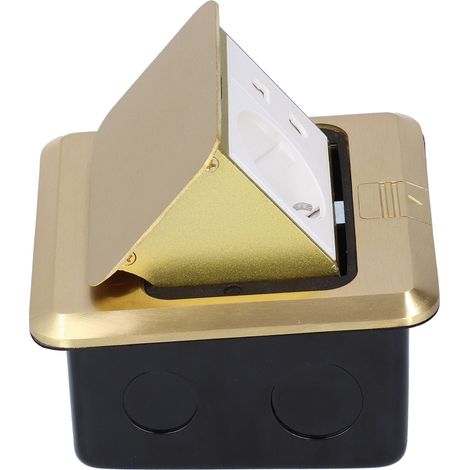 Prise de sol rétractable, étanche, en laiton, 250 V, UE, 16 A, avec 2 connexions (1/5)