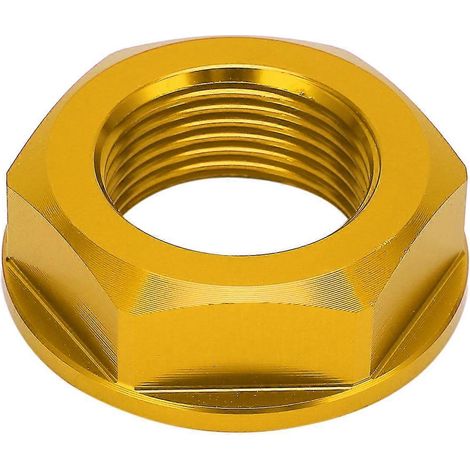 Écrou d'axe arrière M22x1,5 pour moto, vis en alliage d'aluminium doré durable, compatible avec Suzuki RM-Z250, RM-Z450 et RMX450 (1/5)