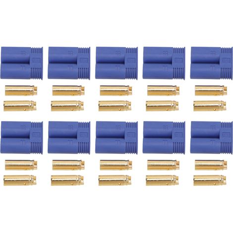 Lot de 10 connecteurs de batterie EC5 13,025 mm, stables et de haute précision, pour accessoires de test électroniques. (1/5)