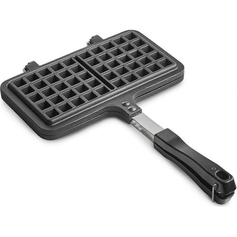 Online Store - Gaufrier de table, gaufrier double en aluminium moulé sous pression, gaufrier antiadhésif avec poignée résistante au froid (1/5)