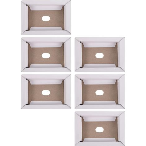 6 Pièces Boîte de Rangement Blanche pour Affichage et Stockage à Long Terme en Papier à Structure Intégrée, Protège Pliures pour Cartes de Jeu (1/5)