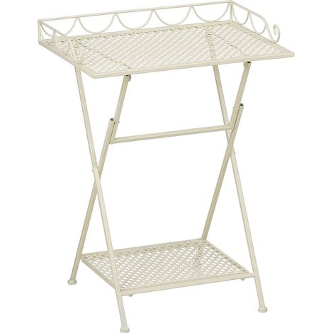 Mica Decorations Table d'appoint extérieure Blanc cassé H68xl38xL50cm (1/5)