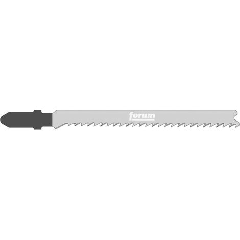 Lame de scie sauteuse pour bois tendre, coupe droite fine, Réf. Bosch : T 101 B, Qualité de lame de scie HSC, Long. totale 100 mm, Pas de dents : 2,7 mm