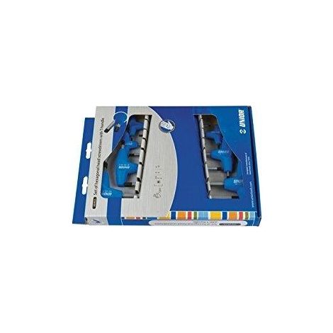 Unior Set von 7 ergonomischen Inbusschlüsseln aus Bronze-Stahl