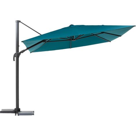 Ombrellone rettangolare offset melhia blu anatra 4x3m - Hespéride