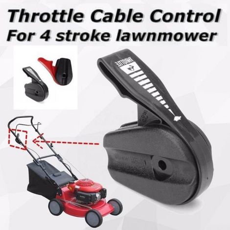 Poignée De Commande D Accélérateur - Tondeuse À Gazon - Compatible Avec 4 Modèles - Noir - 1 Pièce (1/5)