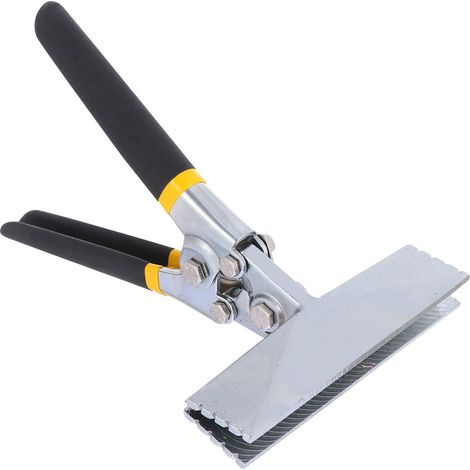 Pince à Sertir Manuelle en Acier, Pince Métallique Multifonction, Antidérapante, pour Conduits de Ventilation et Tôles, Outil de Pliage Électrique (1/4)