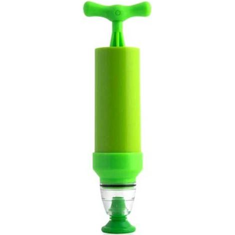 Bomba de vacío manual verde, 6 unidades, Svuotino