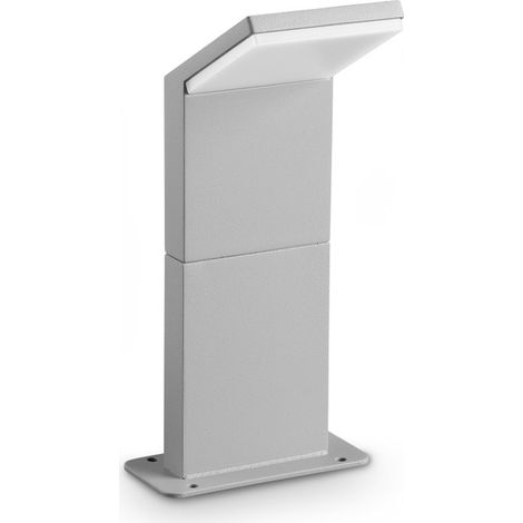 Ideal Lux Lampada da terra Style 1 luce LED integrato IP54 grigio alluminio