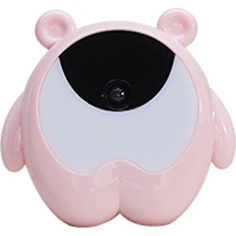 Réveil numérique enfant multifonctionnel avec veilleuse à commande vocale, fonction snooze et chargeur (couleur : rose) (1/5)