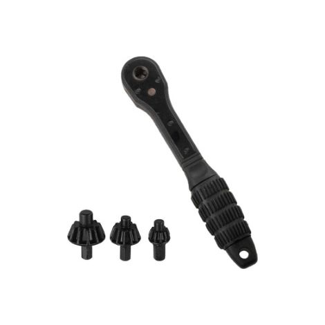 Llave portabrocas 2 en 1, doble cabezal con 3 portabrocas, compatible con la mayoría de taladros y herramientas eléctricas, ideal para talleres, bricolaje, vehículos y uso doméstico