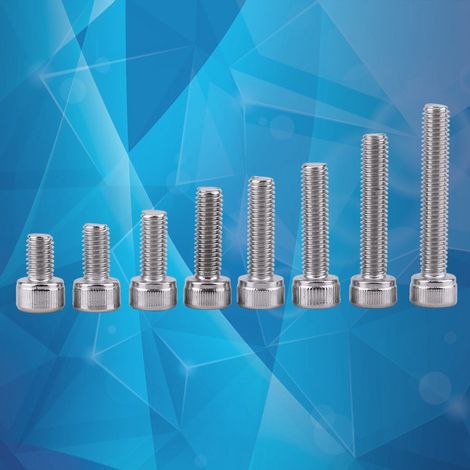 Assortiment de boulons et écrous M5 à six pans creux en acier inoxydable SS304 (tête cylindrique) (1/5)