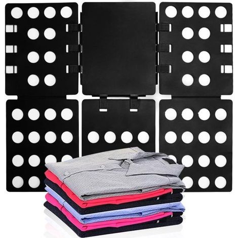 Planche à plier les vêtements - Système de rangement pour vêtements haut de gamme - Planche à plier pour chemises, pulls, pantalons (1/5)