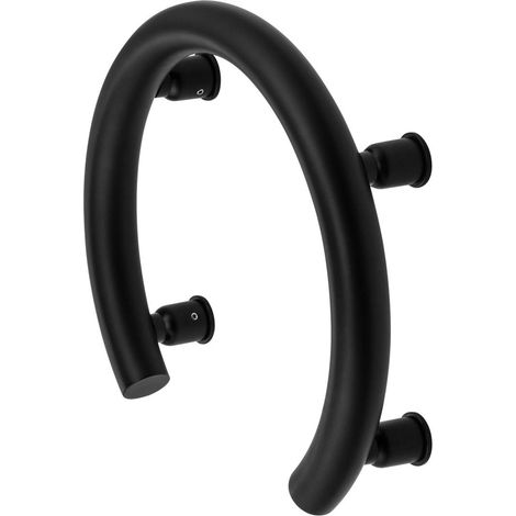 Deante Soporte mural moderno acero inoxidable negro