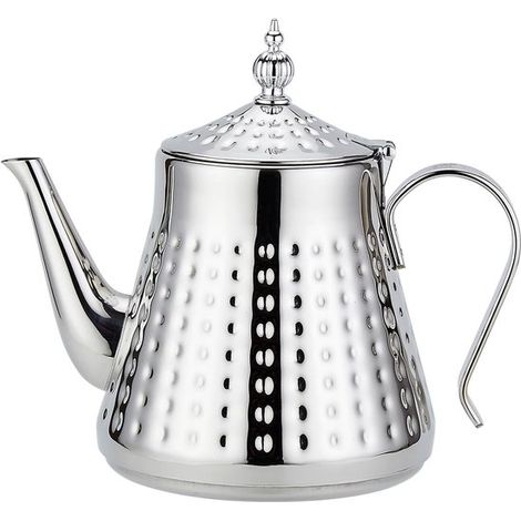 Teiera in acciaio inox con infusore e coperchio rimovibili. (1/5)