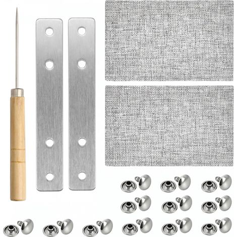 Kit de réparation de sangle de volet roulant 23 mm, pour sangle de volet roulant de 20 mm à 23 mm, kit de réparation pour sangle de volet roulant maxi, bande de store, 2 plaques en acier (1/5)