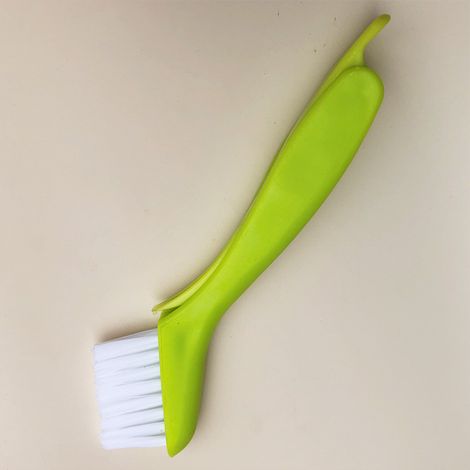 Brosse pliante en plastique vert, peigne à ailettes de climatiseur, brosse à ailettes, brosse de dépoussiérage de condenseur, kit d'outils de nettoyage (deux pièces) (1/4)