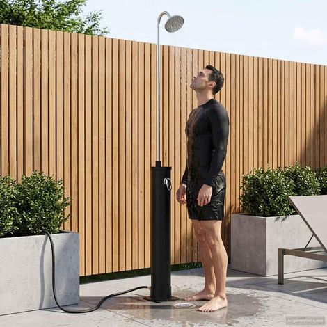 vidaXL Douche Solaire avec Tête de Douche 20 l Noir (1/5)