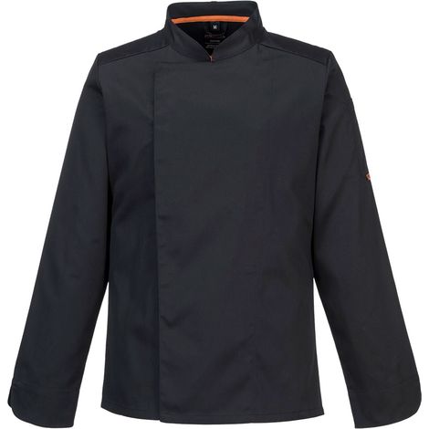 Chaqueta de Cocina Meshair Pro L/s Color: Negro Talla XL - Portwest