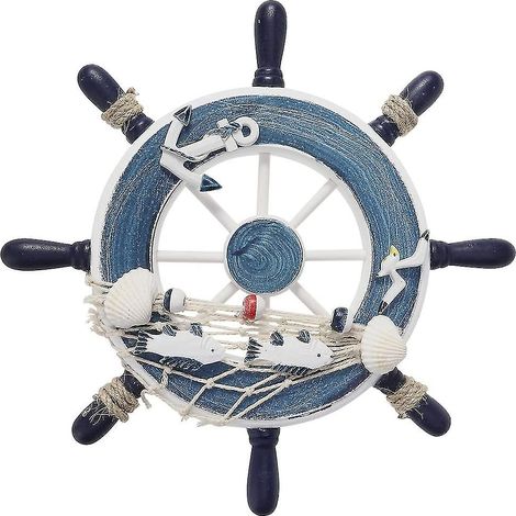 Volant en bois, décoration maritime, volant de navire (1/5)