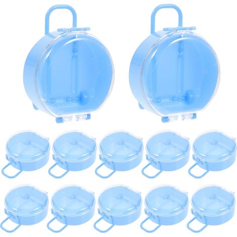 12 Pièces Boîte à Bijoux en Plastique Forme Valise Mini Mallette Vintage Chic pour Rangement Boucles D'oreilles et Anneaux Présent Noël pour Femmes (1/5)