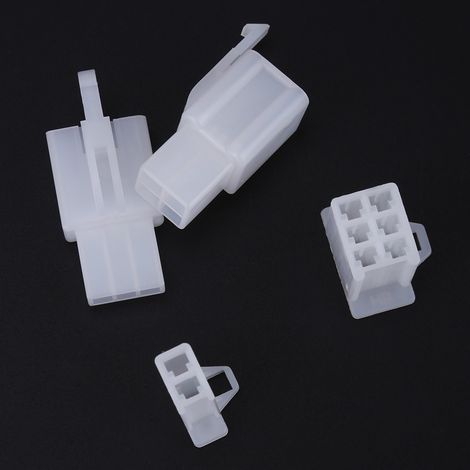 Kit de 40 connecteurs de câbles 2,8 mm à 2, 3, 4 ou 6 voies (mâle et femelle) pour voiture et moto (1/5)