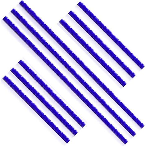 9PCS Bandes en Peluche pour Dyson V6 V7 V8 V10 V11, Soft Plush Stripe Bandes, Bandes de Rechange, pour Dyson Aspirateur Brosse Electrique Bande Autocollante, 3 Longues 6 Courtes Bande Peluche Douce (1/3)