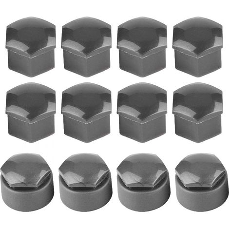 20 x 17 mm Wheel Nut Covers Car Wheel Auto Hub Screw Protection Anti-Theft Cover Wheel Cap Nut Rim Cover (Grey) Wheels and Accessories (1/5)