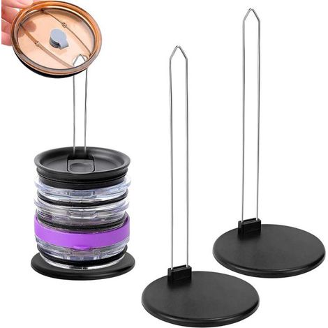 Organizadores para dos tapas de vasos, estantes de almacenamiento vertical, soportes universales para tapas. (1/3)
