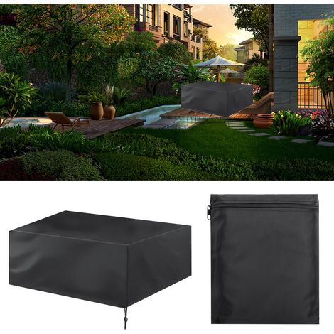 Telo di copertura per tavolo e sedie da giardino – tessuto Oxford impermeabile – parasole – dimensioni 170x94x70 cm