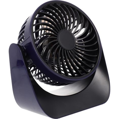 Ventilation du bureau Cabilock portable USB, petit ventilate en plastique avec inclinaison réglable, idéal pour les voyages et camping, pour le personnel inutilisable. (1/5)