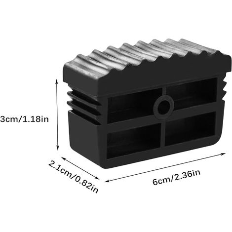 Ladder Feet, Replacement Feet Caps Foot Covers PVC Ladder Protection Cushion Stabilizer Spare Parts for Ladders, Telescopic Ladders, Herringbone Ladders (1/2)