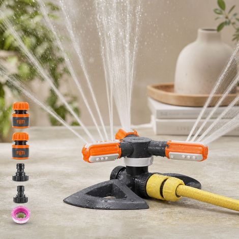 Arroseur de Jardin Rotatif 360° Système d'Irrigation Automatique 36 Buses ABS pour Pelouse (1/5)