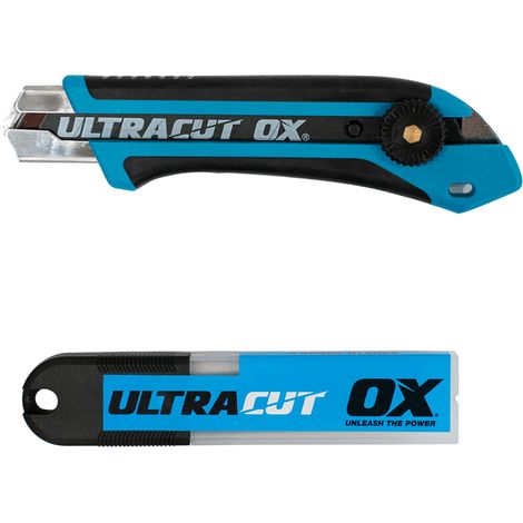 OX Pro Snap Off Knife + 5 Blades - 25mm (1in) (6 Piece Set)