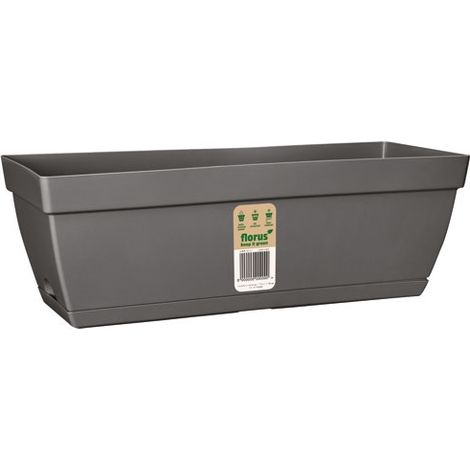 FLORUS - Balconnière Paris 50 cm anthracite
