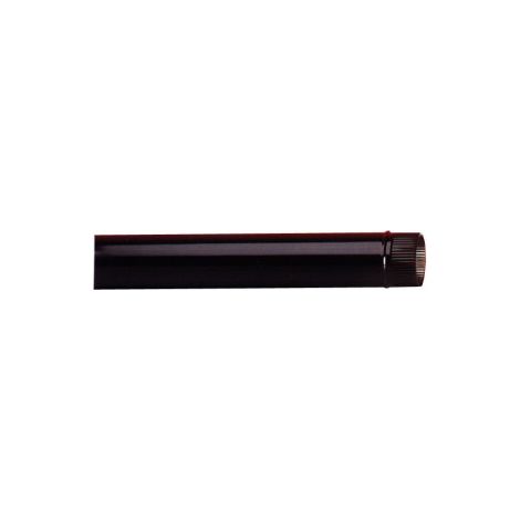 Poêle à tubes vitrifiés noirs 850 mm 1 m diamètre 120 mm