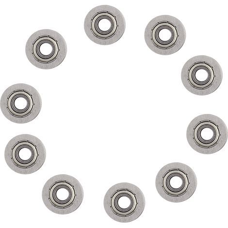 Qcwwy Poulie de Guidage à Roulement à Billes à Rainure en U en Acier au Carbone à Double Blindage pour les Systèmes de Mouvement Linéaire Rainure en U de 1,8 Mm de Profondeur Idéale pour les Projets. (1/5)