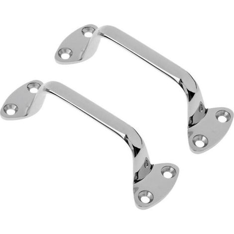 Poignées, poignées de maintien et mains courantes en acier inoxydable moulé 316 pour la marine et les yachts, 15050 mm accessoires de quincaillerie marine, poignée de 150 mm, 125,3 mm. (1/3)