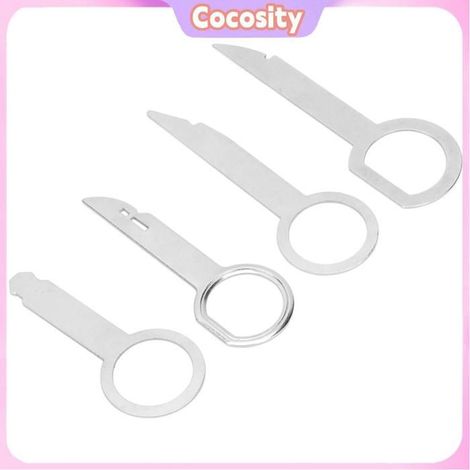 Cocosity Outil de retrait d'autoradio Ensemble d'outils de Suppression d'autoradio Universel pour + 4 Pièces moto outillage (1/5)