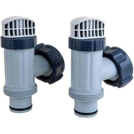 Intex Lot de 2 valves à piston hors sol avec joint et écrou, ensemble de valve à piston pour grande piscine (1/5)