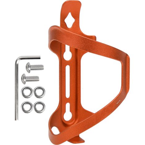 Support de bouteille d'eau vélo universel ZTTO, léger en alliage d'aluminium, couleur orange (1/5)